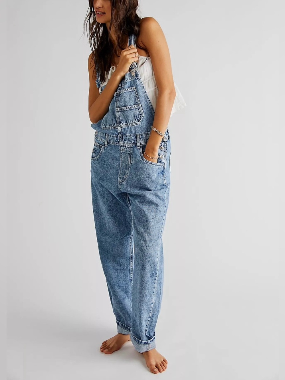 Free People We The Free Ziggy Denim Overalls